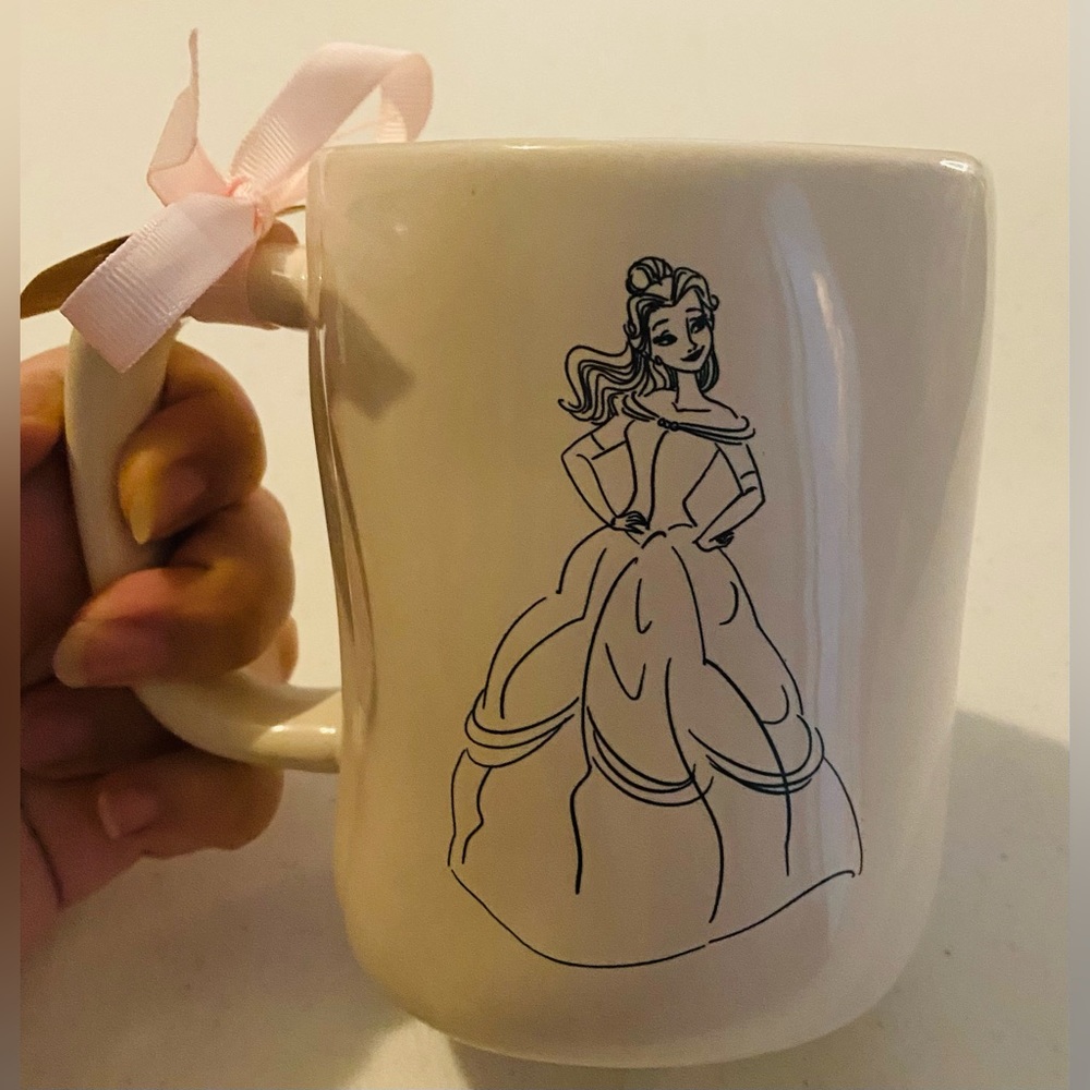 Rae Dunn Belle Love Story With Ribbon Mug